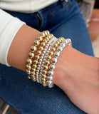 Silver and Gold Wrap Bracelet