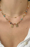 Semi-Precious Scapular Necklace