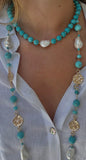 Turquoise Pearl Necklace