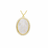 Blessed Mother Medallion Necklace