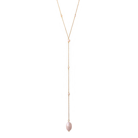 Perla long Lariat Necklace
