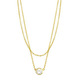 Double Strand CZ Necklace