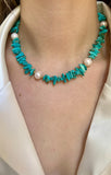 Turquoise Pearl Necklace