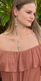 Golden Pearl Drop Necklace