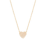 Dainty Pearl Heart Necklace