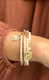 Faith Pearl Charm Bracelet