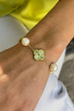 Clover Pearl Bracelet
