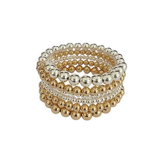 Silver and Gold Wrap Bracelet