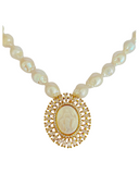 Blessed Mother Baroque Pearl Necklace