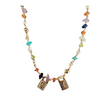 Semi-Precious Scapular Necklace