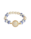 Floral Blessed Mother Bracelet