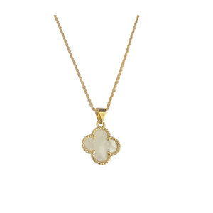 Mother of Pearl Clover Necklace