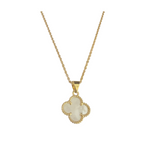 Mother of Pearl Clover Necklace