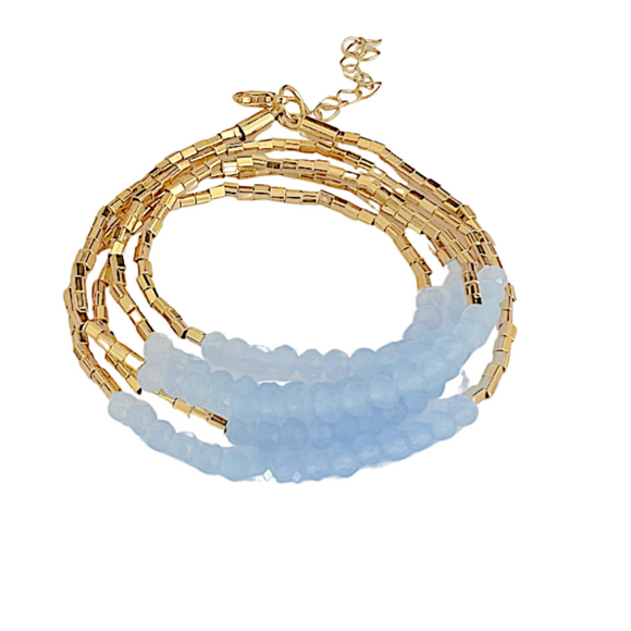 Azure Wrap Bracelet/Necklace