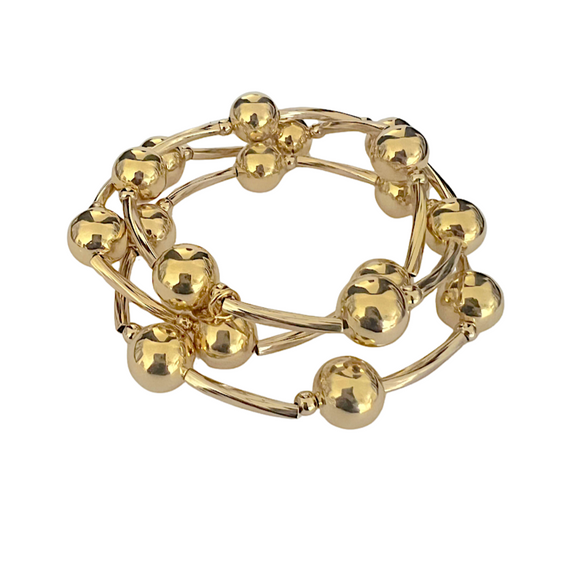 Gold Bracelet Set