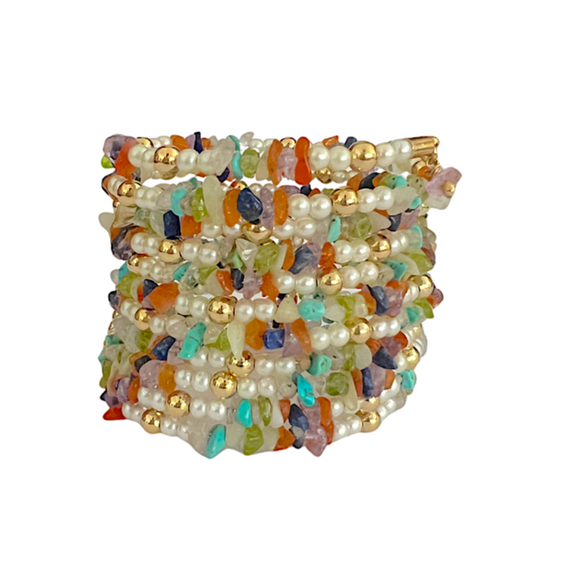Gemstone Wrap Bracelet