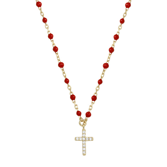 Red Cross Necklace